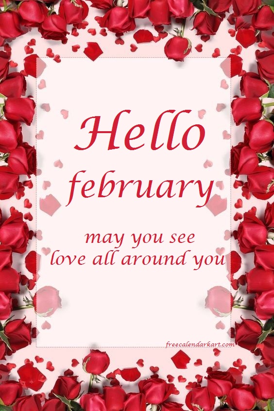 Hello February Wallpaper