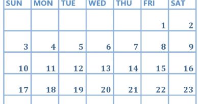 May 2020 Blank Calendar