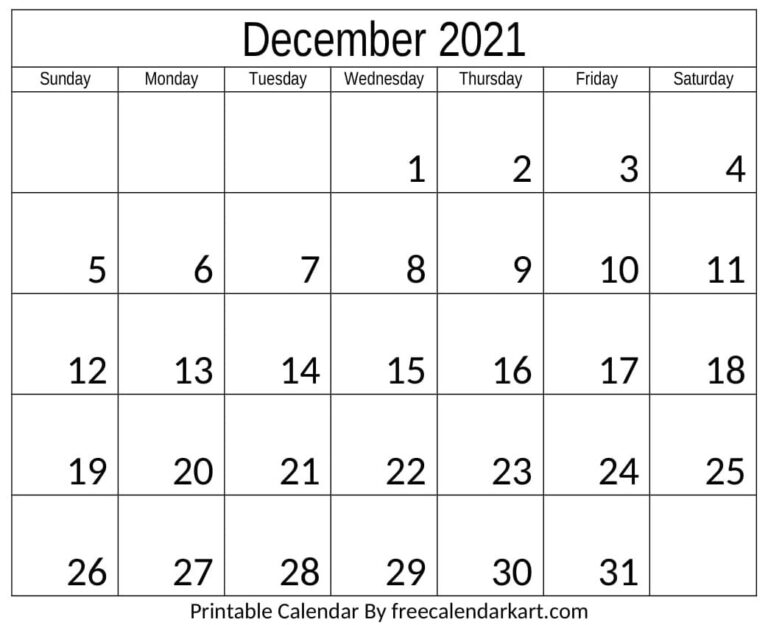 December 2021 Calendar With Holidays Notes Free Download